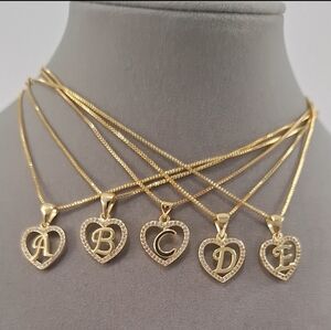 14k Gold Filled Letters Necklaces